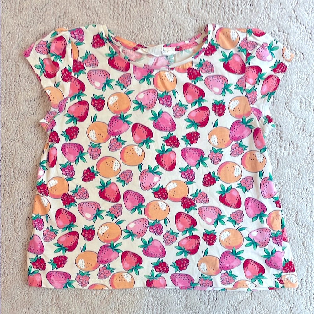 🍓 5T Girls Fruit Print Tee 🍊